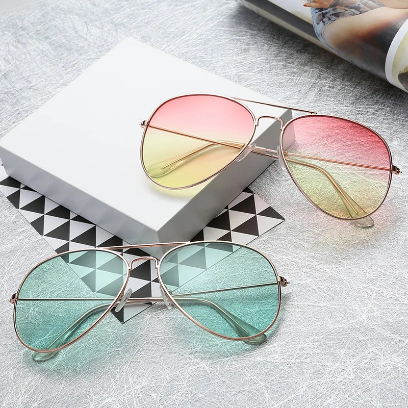 Mirror Sunglasses for Women 2024 Retro Glasses Women'S Sunglasses Metal Points Polit Sun Glasses Lunettes Femme Oculos UV400