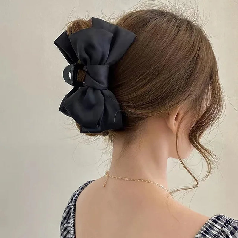 New Big Size Black Hair Claw Clip for Women Lady Elegant Hair Clip Claw Clamp Headwear Girls Women Hair Accessories